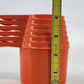Tupperware Harvest Orange Measuring Cups Set 6 Complete 1970s MCM Retro Kitchen