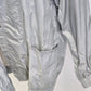 Haband Outwear Windbreaker Women's Silver Gray Metallic Crinkle Jacket Medium