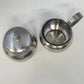 Oneida 18/8 Stainless Steel Creamer & Lidded Sugar Bowl Set Silver Japan MCM Vtg