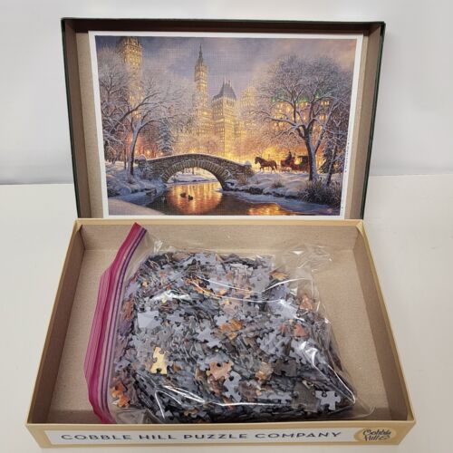 2 Jigsaw Puzzles 1000 Pcs Cobble Hill WINTER IN PARK Master Pieces SNOWFIRE PARK