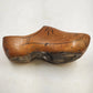 Hand Painted Single Dutch Wooden Clog Shoe Klomp Marked Holland Windmill Varnish
