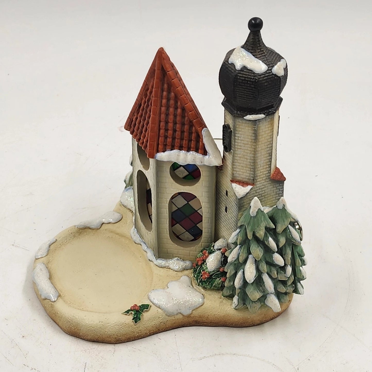 Goebel Hummel HUM 2134 Wintertime Duet Chapel Votive Music Box Exclusive Edition