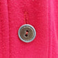 Lauren Brooke Red V Neck Button Sweatshirt Long Sleeve Pockets Woman's Small