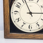 Howard Miller Oak Wood Wall Clock 612-246 Classic Quartz 18" Works w Battery VTG