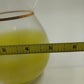 Blendo Yellow to Clear Pitcher w/ Gold Band Ice Lip WV Glass 6.25"x4"