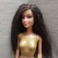 Barbie Fashion Fever Lea Doll Brunette Gold Bodice 2000