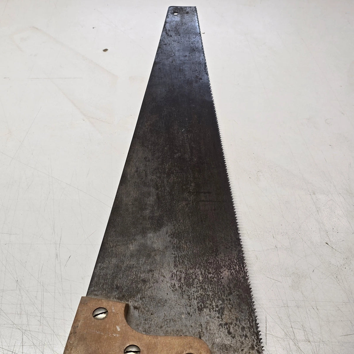 Disston No 1 Rancher 25.5" Crosscut Hand Saw Wood Handle USA Vintage