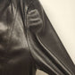 Eddie Bauer Lambskin Black Leather Coat Size XXL Polyester Lining Vintage