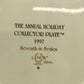 Lenox Christmas Plate 1997 Santa's List Annual Holiday Collector Mint In Box 7th