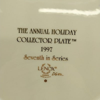Lenox Christmas Plate 1997 Santa's List Annual Holiday Collector Mint In Box 7th