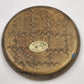 Set of 3 Italian Toleware Coasters Gold Burnt Umber Pale Blue Handcrafted Italy 3.5"