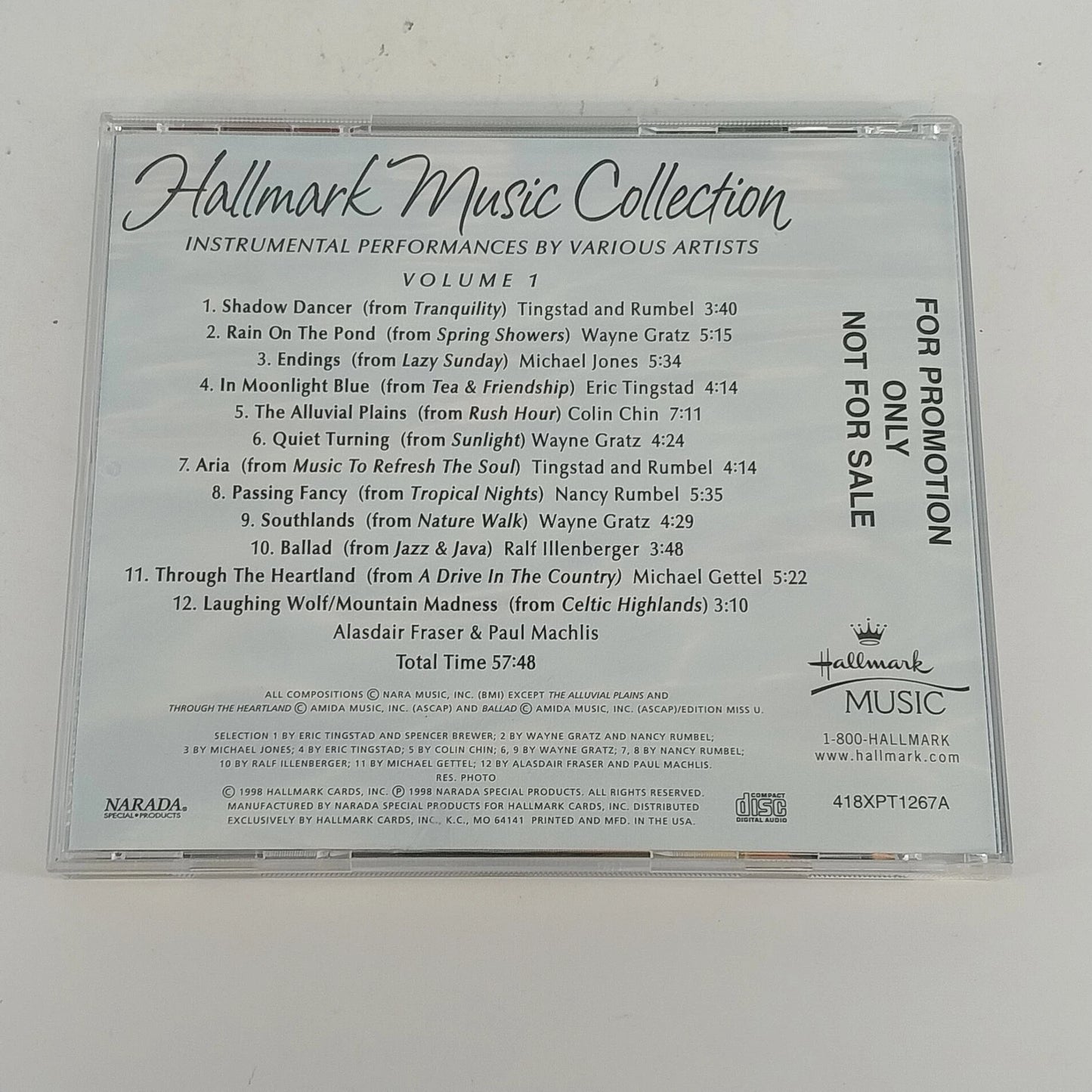 Hallmark Music Collection Vol. 1 & Vol. 2 2 CD Relaxing Instrumental Music 1990s