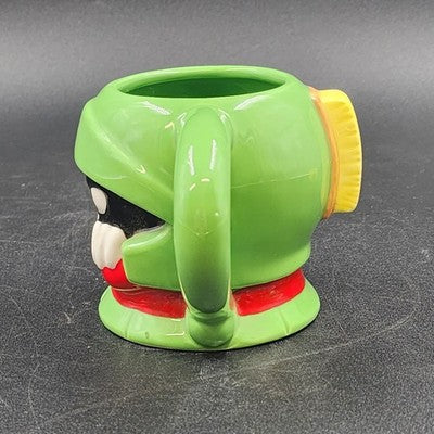 Marvin the Martian Coffee Tea Mug Cup Warner Bros WB Green Figural Ceramic China