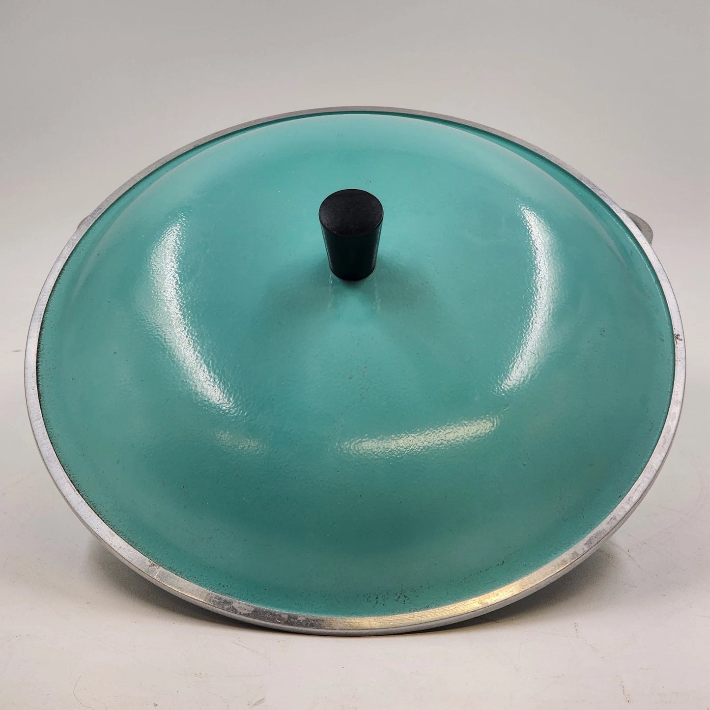 Club Aluminum 4 Qt Dutch Oven Turquoise 10" Stock Pot w/ Lid Vintage 1960s