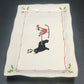 Prairie Dog Pottery Newfoundland Reindeer Sleigh Christmas Platter 14.5"