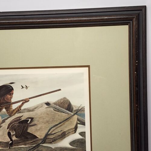 John A. Ruthven SHA-WNEE Signed Limited Edition Framed Lithograph Wildlife Art