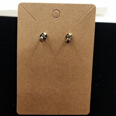 Enamel Gold Tone Red Green Christmas Tree Pierced Earrings Holiday Jewelry 1.5"