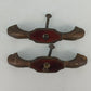 2 Brass Drawer Pulls Ornate Cabinet Handles 5" Furniture Hardware Antique Style