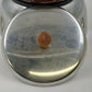 Brown Enamel Fondue Pot with Wood Handles Stand Burner and Forks Japan Vintage