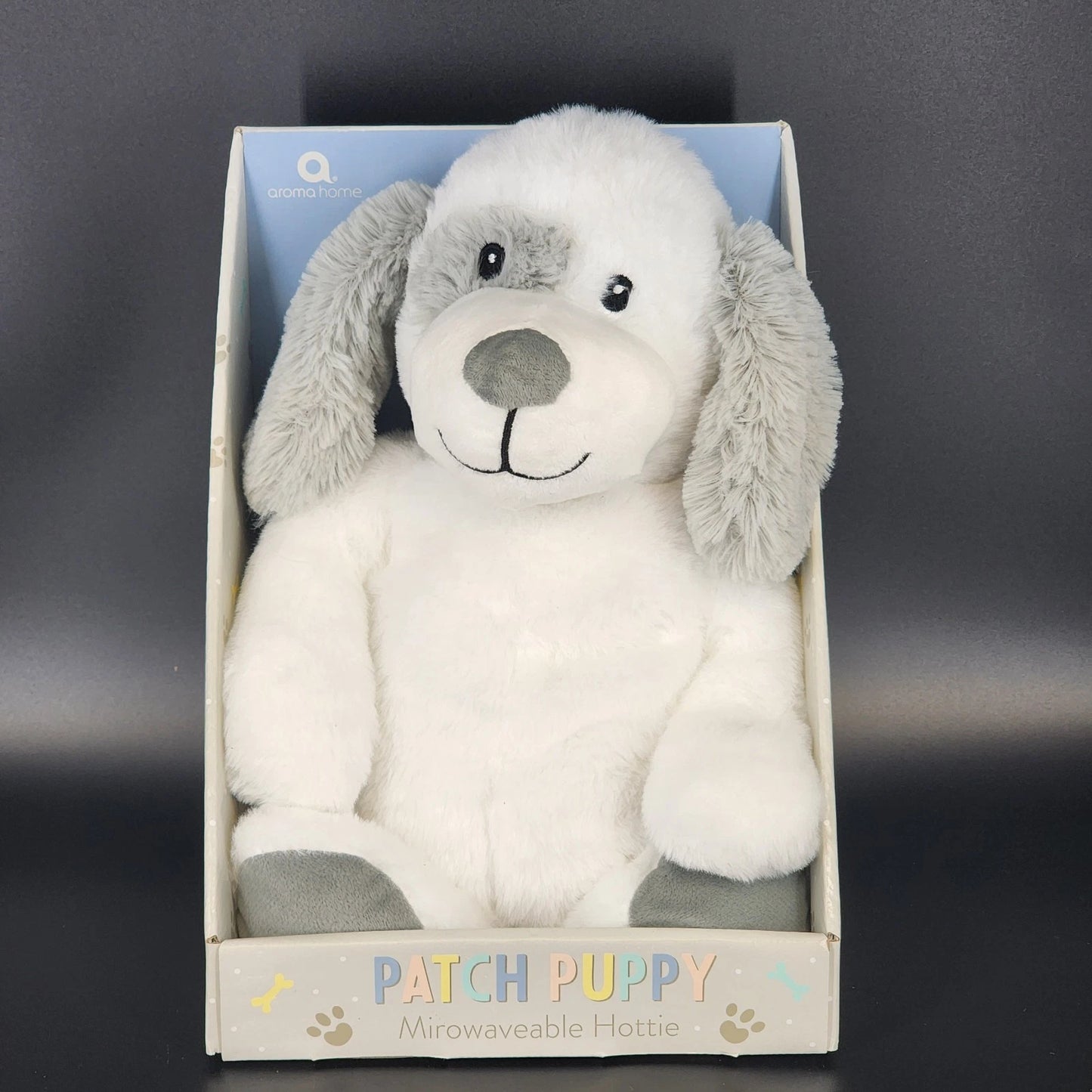Aroma Home Patch Puppy Microwavable Plush Cuddle Hottie Heat Pack Tourmaline NOS