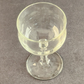 4 Pedestal Wine Cocktail Glass Stemware Clear Self Footed Unbranded 1970s 1980s