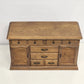 Prestige Wood Jewelry Box Cabinet 11 Drawer Louvered Doors Felt Lined 17"