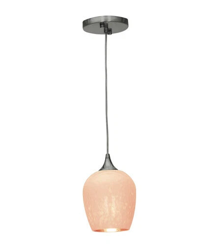 Access Lighting Christie Pendant Chrome Mini Light Ceiling Fixture 23732 CH-WHT
