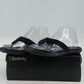 Relativity Park Black Sandals Women 8 M Rhinestone Embellished Straps Flip Flops