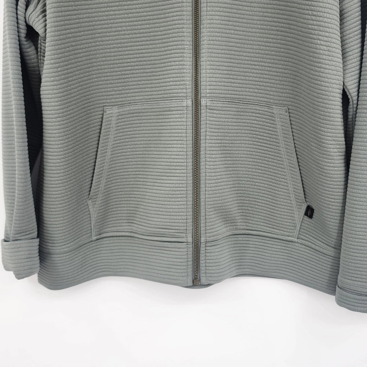 Skechers Go Walk Everywhere Women's Jacket Large Gray Ribbed Full Zip Pockets