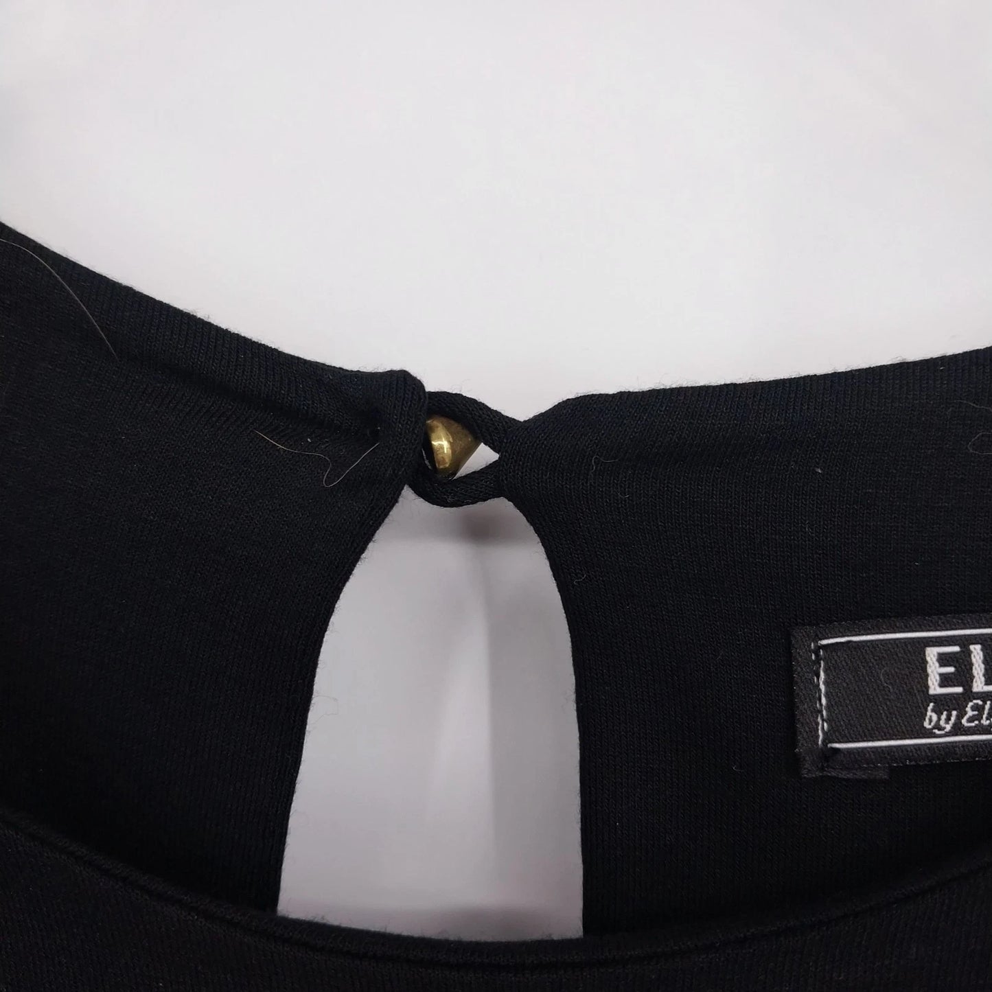 ELFE by Elif Erturk Black Studded Shoulder Top Womens EU 42 Sleeveless Small