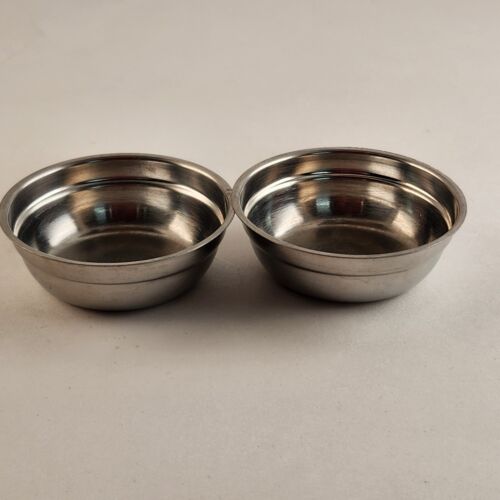 Set of 3 Stainless Steel Sauce Condiment Cups 2 Different Sizes Commercial Grade