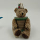 2 Hallmark Keepsake 2003 Christmas Ornaments THREADBEAR & Rainbow Snowman Vtg