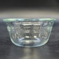 6 Pc Pyrex 463 Clear Glass Custard Cups Bowls Ramekins 6 oz Scalloped Flared Rim