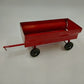 Ertl Red Farm Grain Wagon Trailer Pressed Steel 8"x4" Vintage 1:16 Tractor Toy