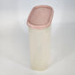 Tupperware 1614-2 Modular Mates Storage Container 9" w Pink Lid 1616-6 Vintage