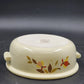 Autumn Leaf Radiance Covered Casserole 2qt Halls Superior Jewel Tea MCM Vintage
