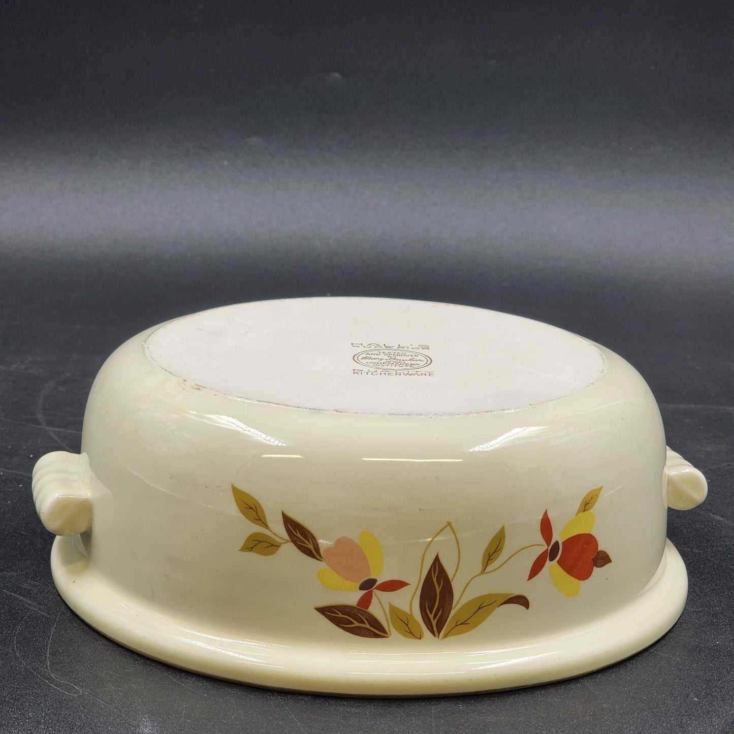 Autumn Leaf Radiance Covered Casserole 2qt Halls Superior Jewel Tea MCM Vintage