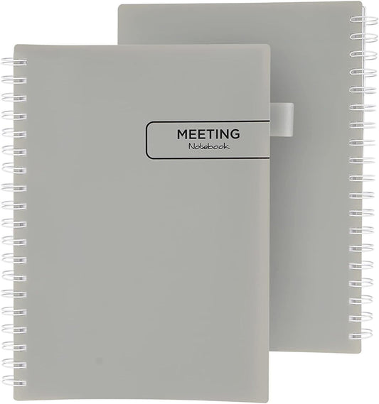 Meeting Notebook with plastic cover 160 pages 7"x10" Action Planner Table Of Con