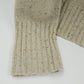 Relativity Women’s Sweater Size XL Beige with Brown Accents Fur Hood Zip Front