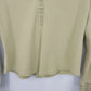 LOFT Ann Taylor Green Plaid Trim Blouse Womens Medium Top