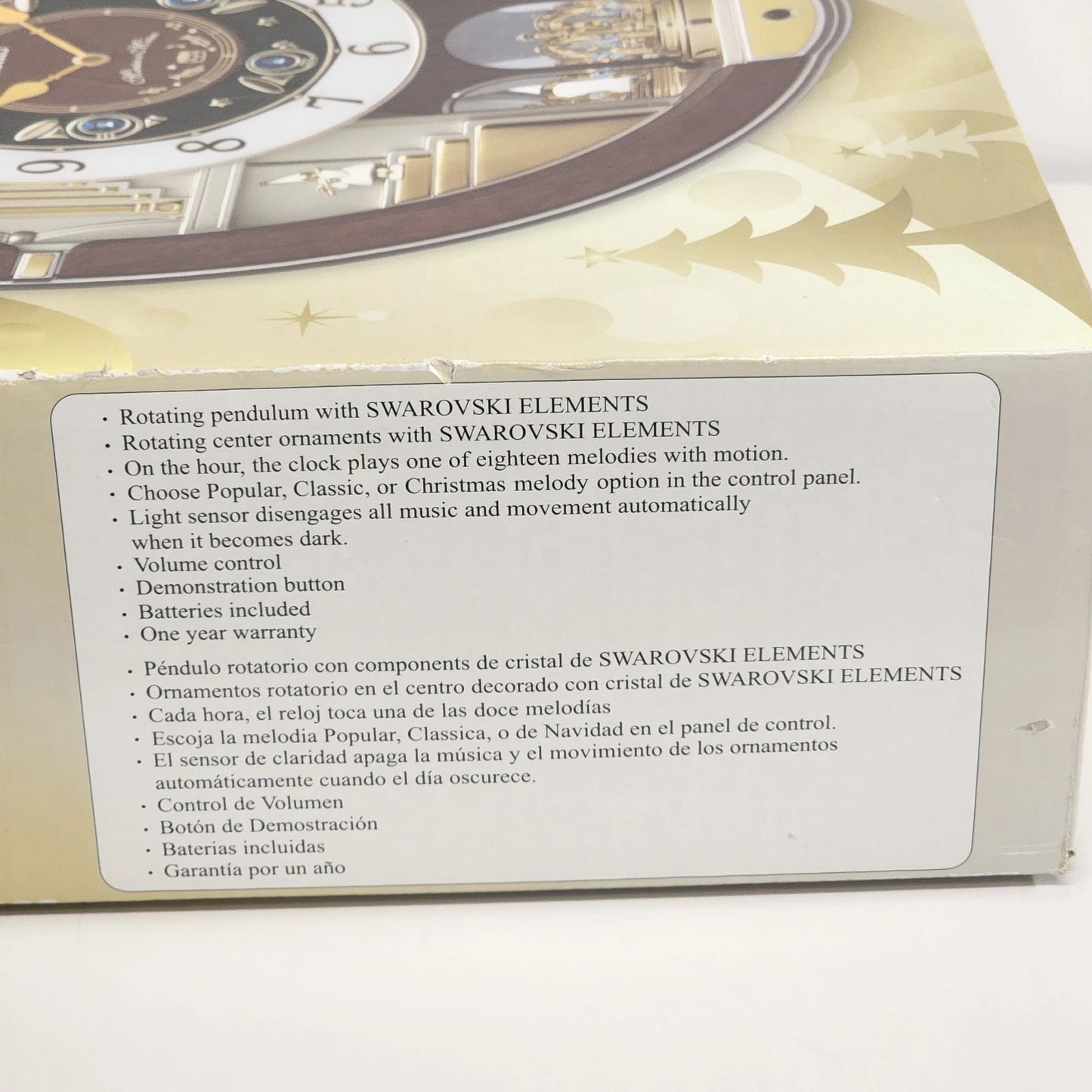 Seiko Swarovski Wall Clock NIB Golden Trumpet 18 Melodies Special Collector’s Ed