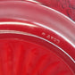 Avon Cape Cod Ruby Red Glass Bowl Pie Plate Roman Rosette Pattern Collectible