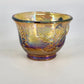 5 Harvest Grape Punch Cups Marigold Iridescent Indiana Glass Carnival Vintage