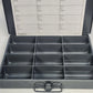 Durham MFG 211-95 Small Steel Compartment Box 12 Compartment Gray USA Hinged Lid
