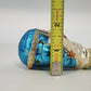 Northlight Blue Santa Snowman Glass Christmas Ornament 4.75" Holiday Decor