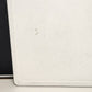 Enamel Tabletop Counter Vintage Rustic White Black Edges Wood Frame 38" As-Is