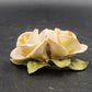 Napoleon Authentic Capodimonte Porcelain 2 Rose Flower Italy Collectible
