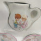 Enesco Precious Moments Porcelain Mini Tea Set “Nothing Sweeter Than A Friend”