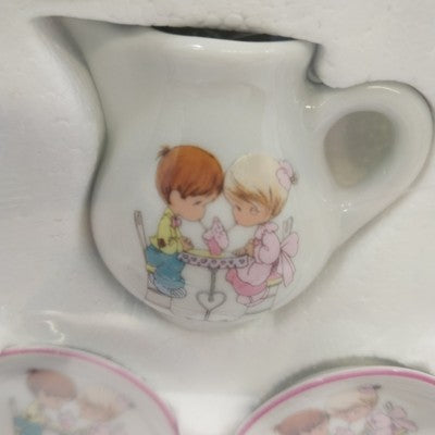Enesco Precious Moments Porcelain Mini Tea Set “Nothing Sweeter Than A Friend”