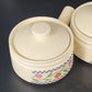 3 Trendition Hearts Delight Simmer Pots Ceramic Country Heart w Lids Crazed Vtg